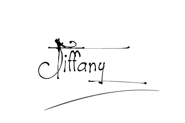 The best stylish Tiffany name signature simple easy in English