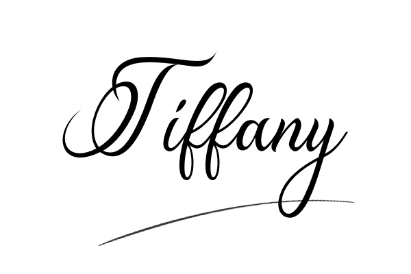 The best stylish Tiffany name signature simple easy in English