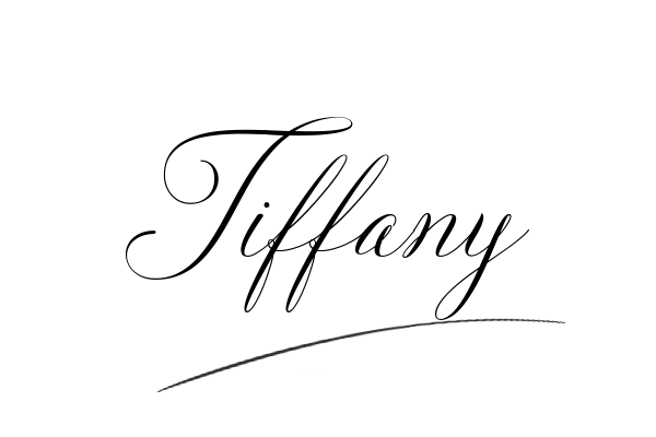 The best stylish Tiffany name signature simple easy in English
