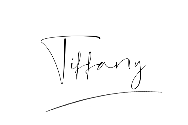 The best stylish Tiffany name signature simple easy in English