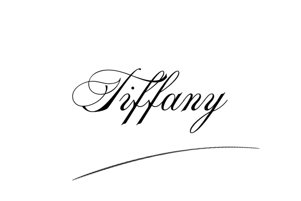 The best stylish Tiffany name signature simple easy in English