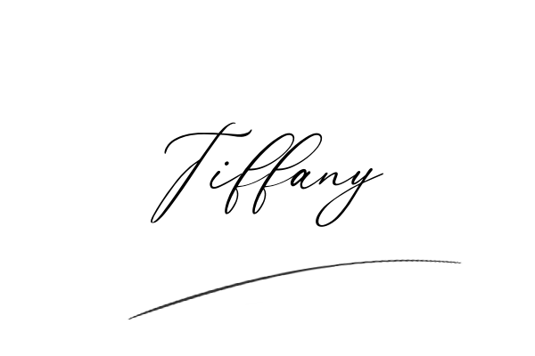 The best stylish Tiffany name signature simple easy in English