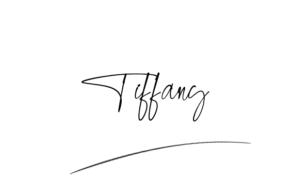 The best stylish Tiffany name signature simple easy in English