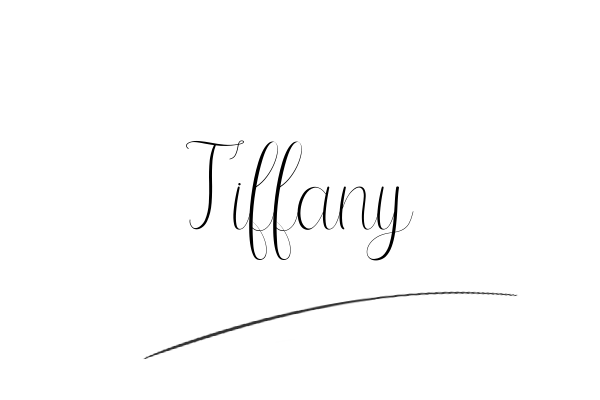 The best stylish Tiffany name signature simple easy in English
