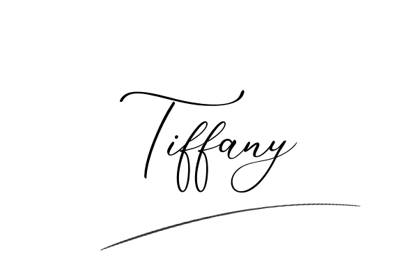The best stylish Tiffany name signature simple easy in English