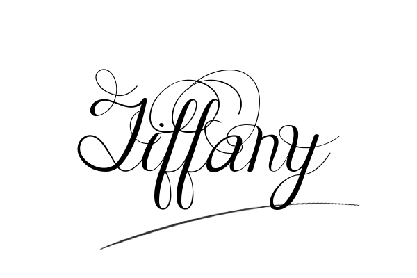The best stylish Tiffany name signature simple easy in English
