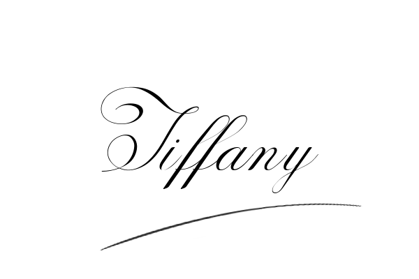 The best stylish Tiffany name signature simple easy in English