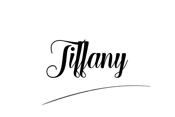 The best stylish Tiffany name signature simple easy in English
