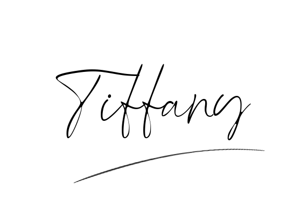 The best stylish Tiffany name signature simple easy in English