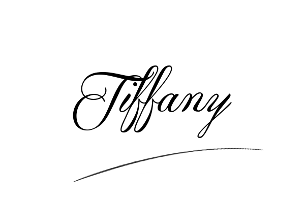 The best stylish Tiffany name signature simple easy in English