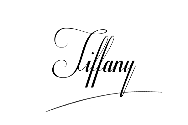 The best stylish Tiffany name signature simple easy in English