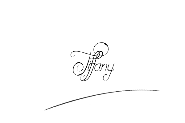 The best stylish Tiffany name signature simple easy in English