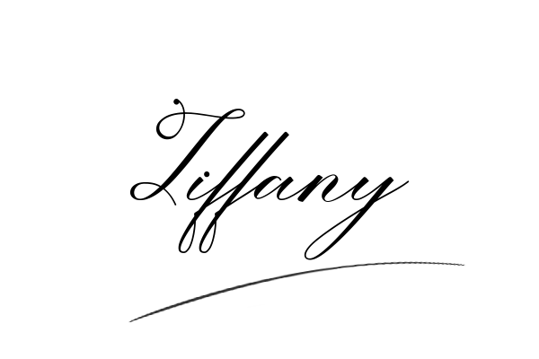 The best stylish Tiffany name signature simple easy in English