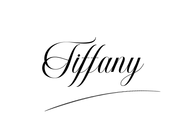 The best stylish Tiffany name signature simple easy in English