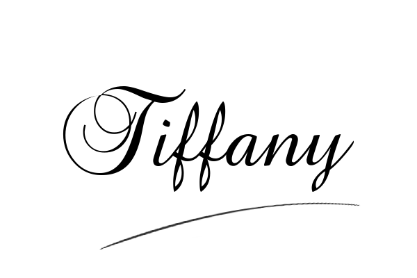 The best stylish Tiffany name signature simple easy in English