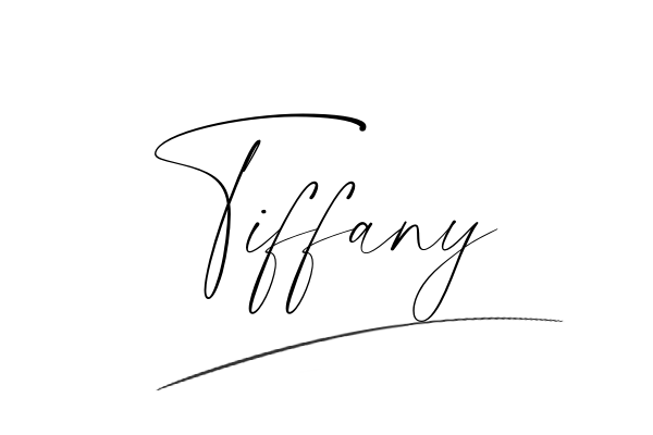 The best stylish Tiffany name signature simple easy in English