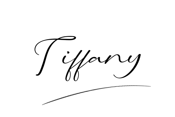 The best stylish Tiffany name signature simple easy in English