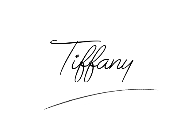 The best stylish Tiffany name signature simple easy in English