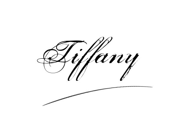 The best stylish Tiffany name signature simple easy in English