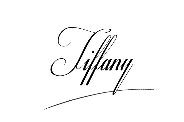 The best stylish Tiffany name signature simple easy in English