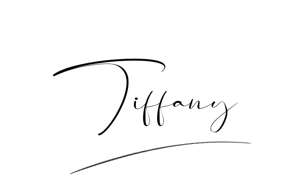 The best stylish Tiffany name signature simple easy in English