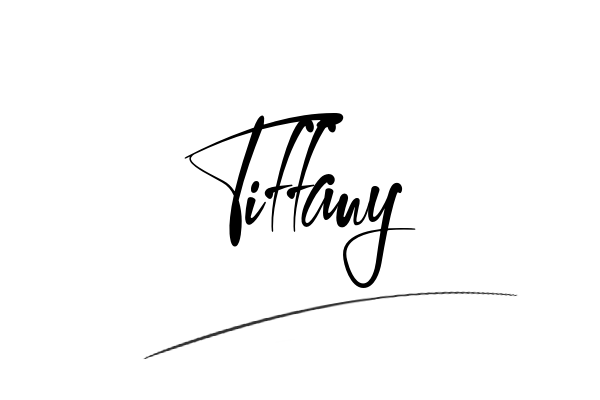 The best stylish Tiffany name signature simple easy in English