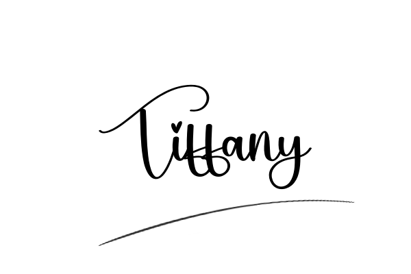 The best stylish Tiffany name signature simple easy in English
