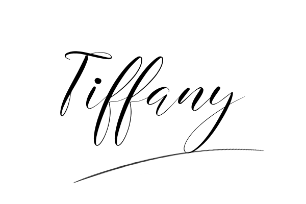 The best stylish Tiffany name signature simple easy in English