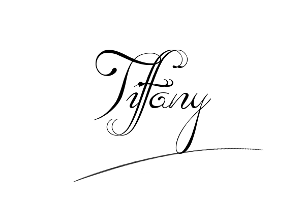 The best stylish Tiffany name signature simple easy in English