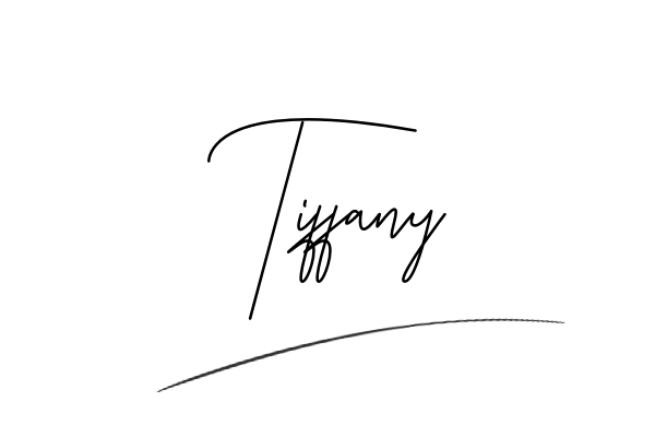 The best stylish Tiffany name signature simple easy in English