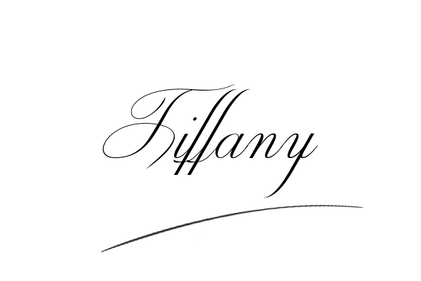 The best stylish Tiffany name signature simple easy in English