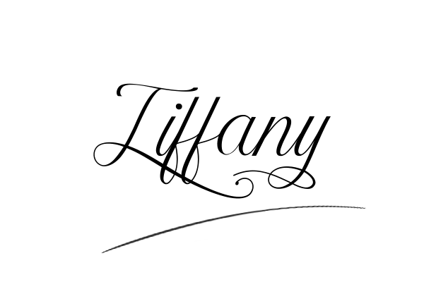 The best stylish Tiffany name signature simple easy in English