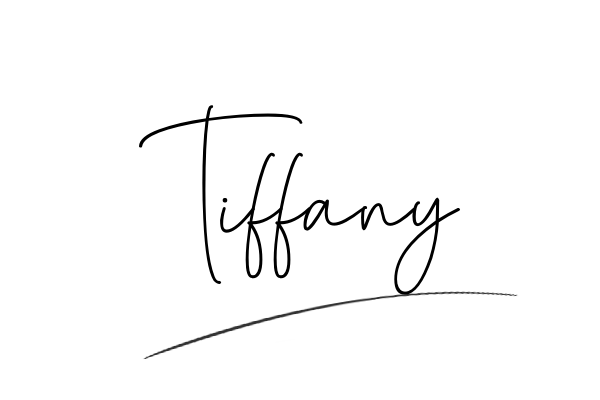 The best stylish Tiffany name signature simple easy in English