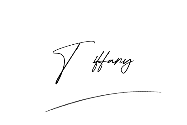 The best stylish Tiffany name signature simple easy in English