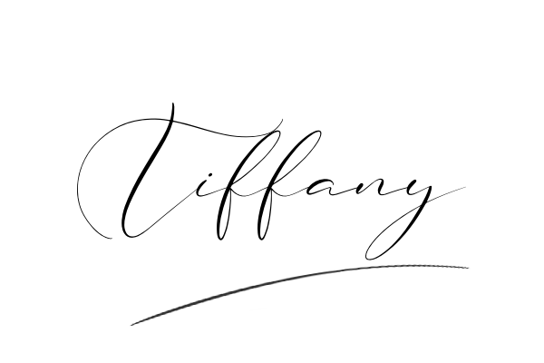The best stylish Tiffany name signature simple easy in English