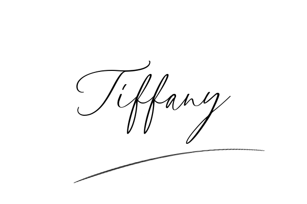 The best stylish Tiffany name signature simple easy in English