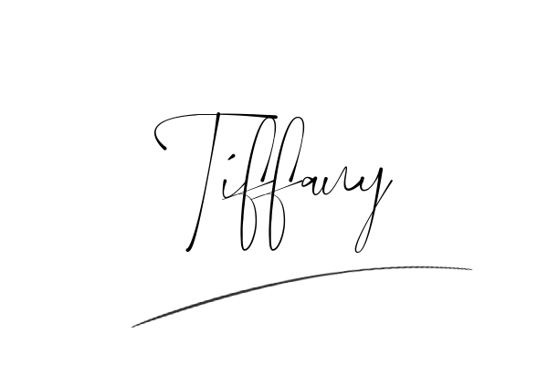 The best stylish Tiffany name signature simple easy in English