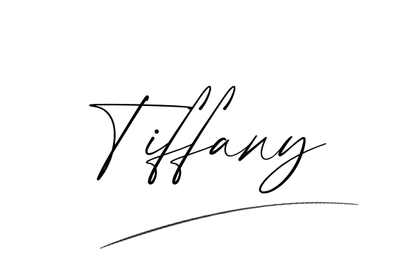 The best stylish Tiffany name signature simple easy in English