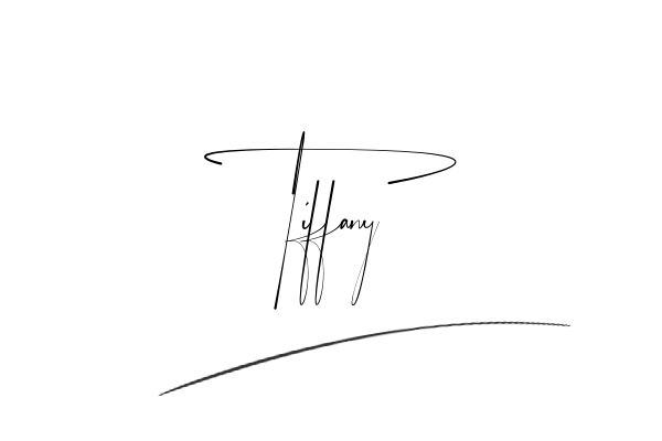 The best stylish Tiffany name signature simple easy in English