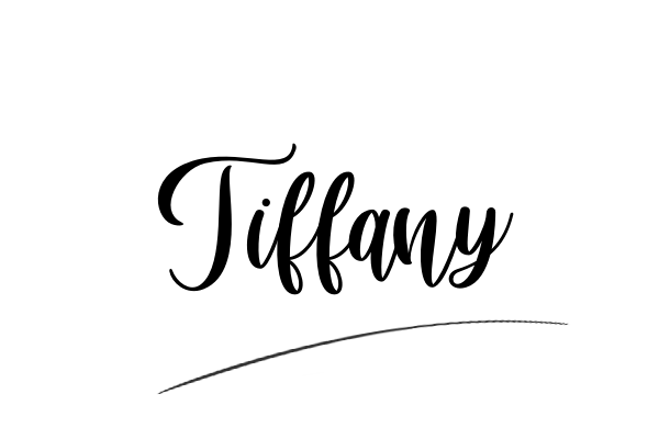 The best stylish Tiffany name signature simple easy in English