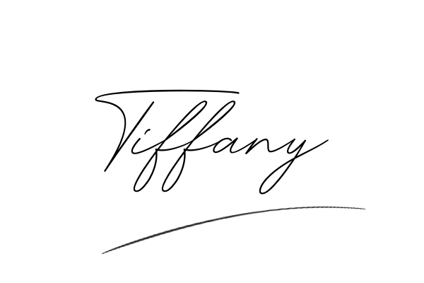 The best stylish Tiffany name signature simple easy in English