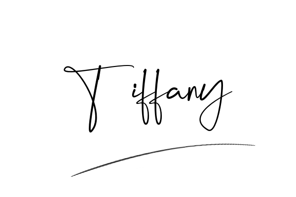 The best stylish Tiffany name signature simple easy in English