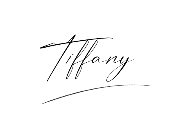 The best stylish Tiffany name signature simple easy in English