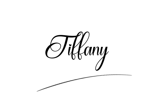 The best stylish Tiffany name signature simple easy in English