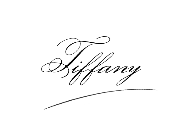 The best stylish Tiffany name signature simple easy in English