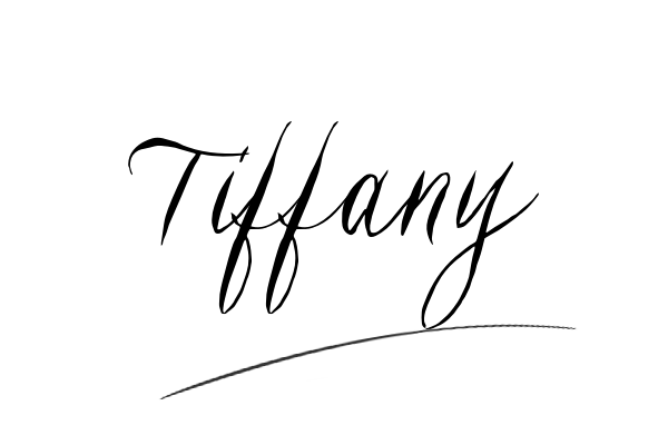 The best stylish Tiffany name signature simple easy in English
