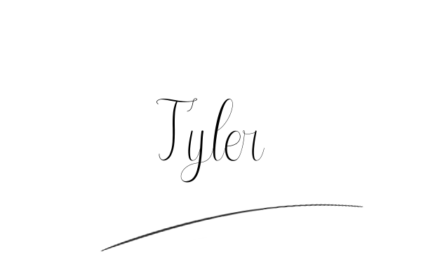 The best stylish Tyler name signature simple easy in English
