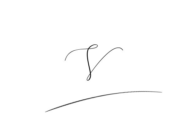 The best stylish V name signature simple easy in English