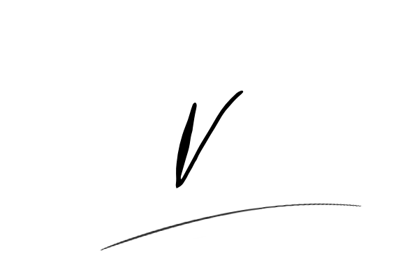 The best stylish V name signature simple easy in English