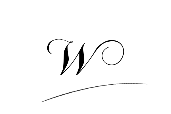 The best stylish W name signature simple easy in English